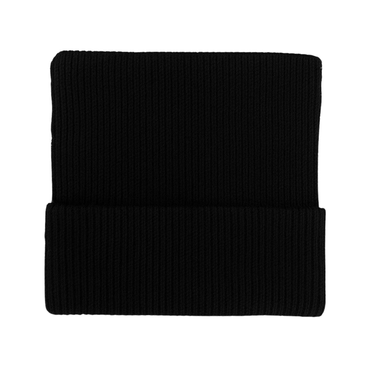 Catrovert Cat Ear Square Ribbed Knit Beanie - Black