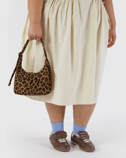 BAGGU Mini Nylon Shoulder Bag - Leopard