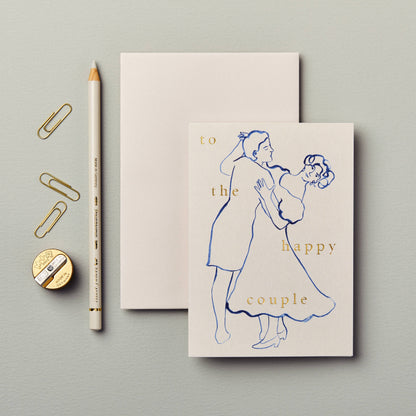 To the Happy Couple card styled with the matching Dancers Patterned Paper