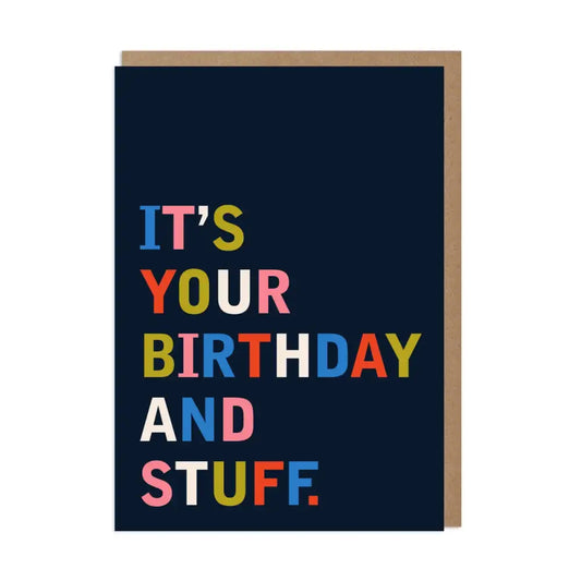 Birthday and Stuff Card - PABOOM
