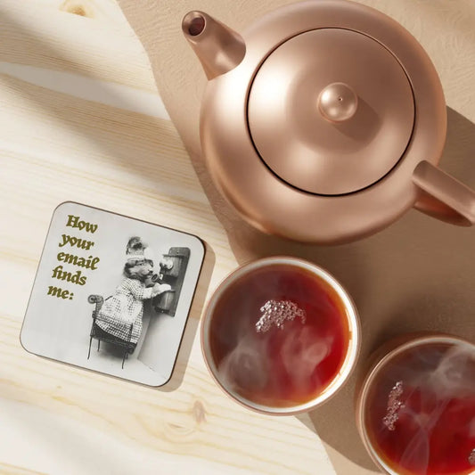 Betiobca - Coaster – How Your Email Finds Me Dog on Phone