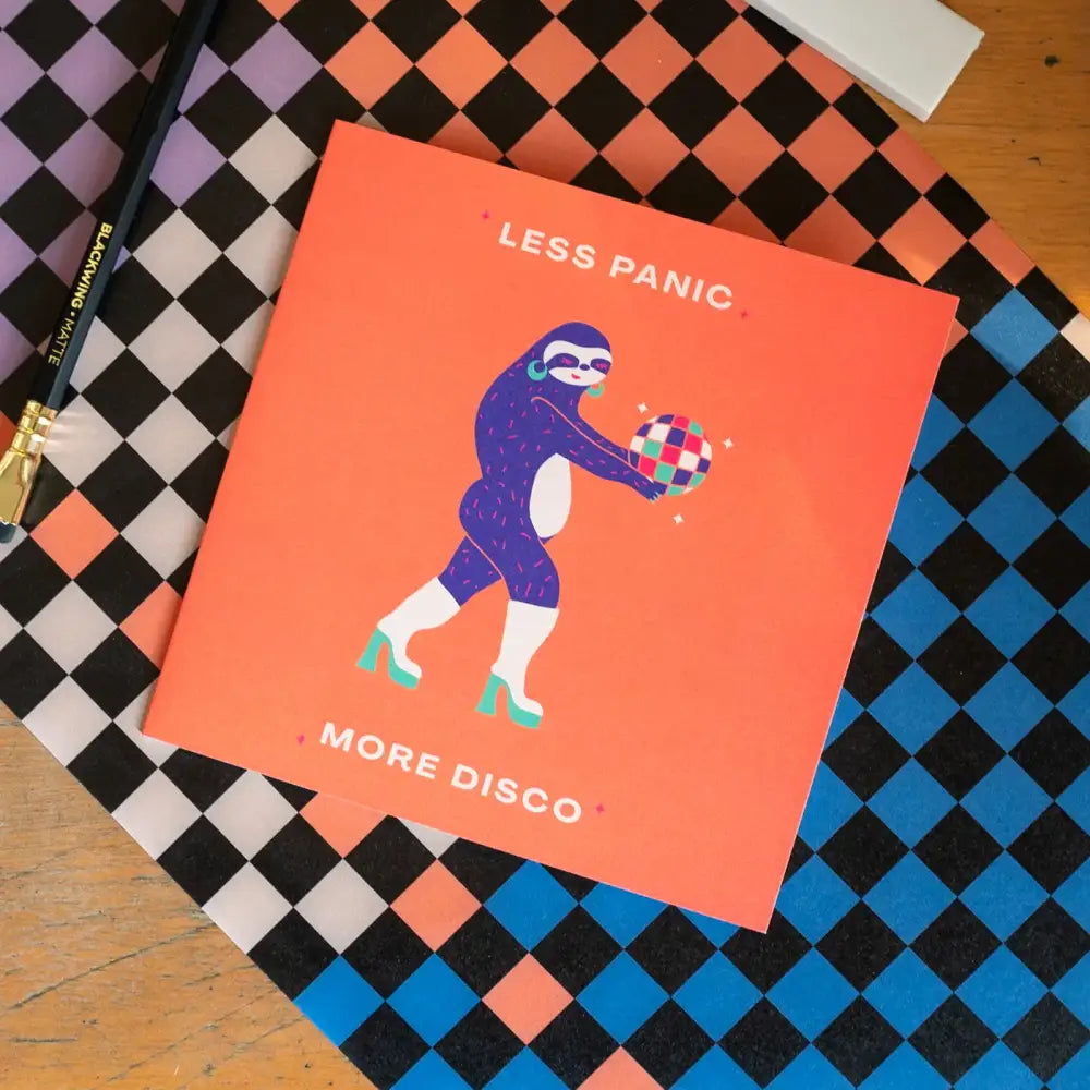 Disco Sloth Card - PABOOM