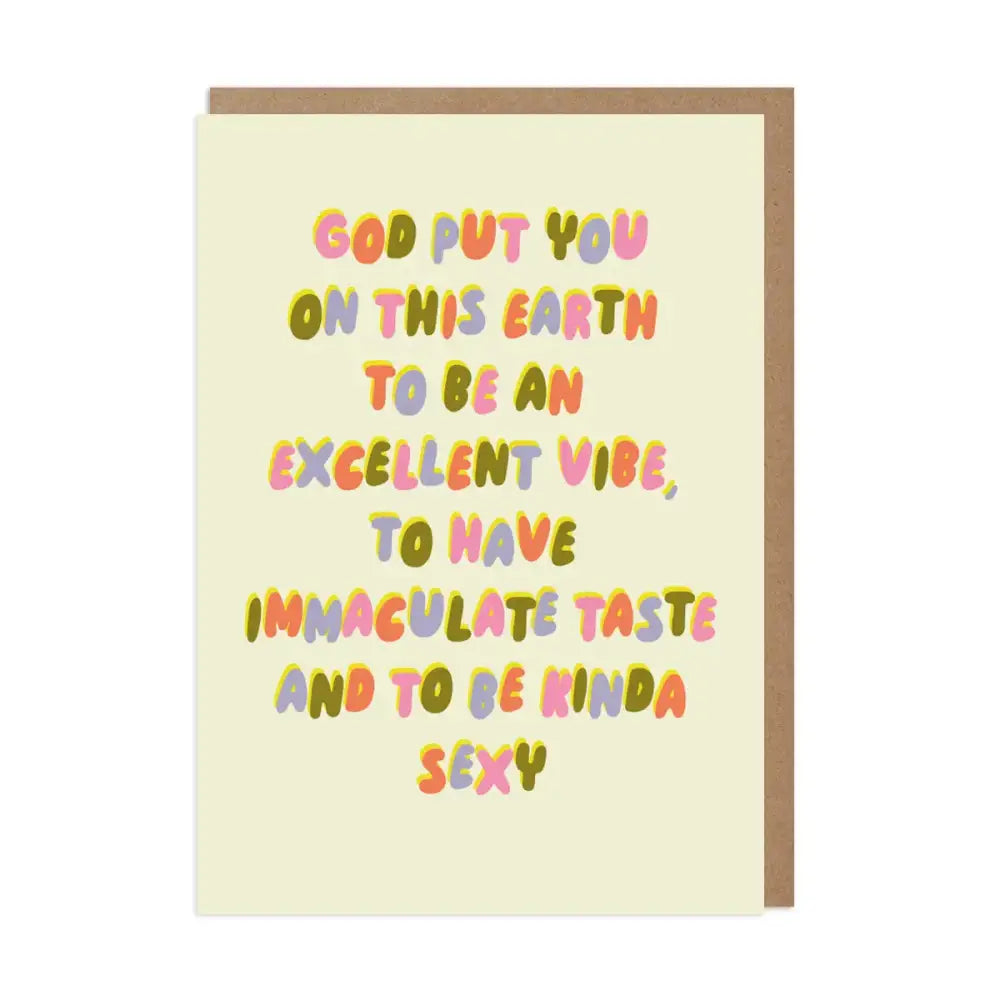 Excellent Vibe Card - PABOOM