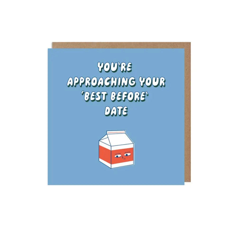 Betiobca - Funny Birthday Card – Best Before Date Bio Cello
