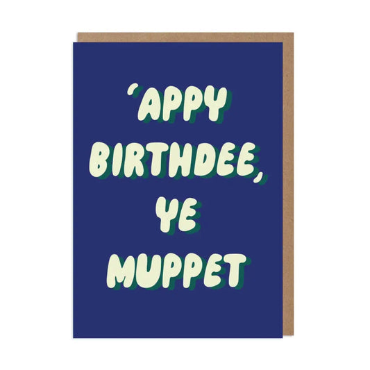 Betiobca - Funny Birthday Card – You Muppet Bio Cello