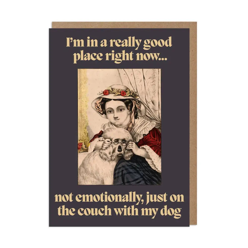 Betiobca - Funny Card – Really Good Place Vintage Dog Bio Cello