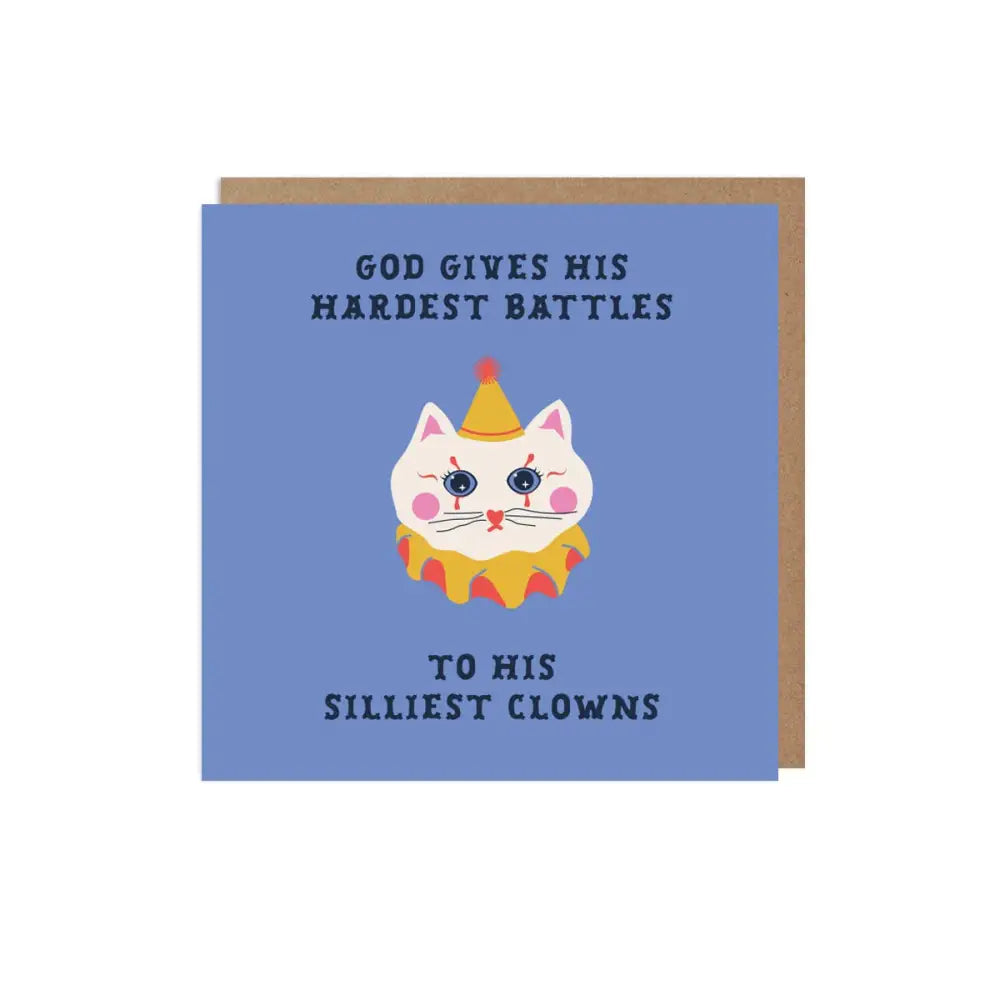 Betiobca - Funny Card - Silliest Clowns Sad Cat Edition Bio Cello