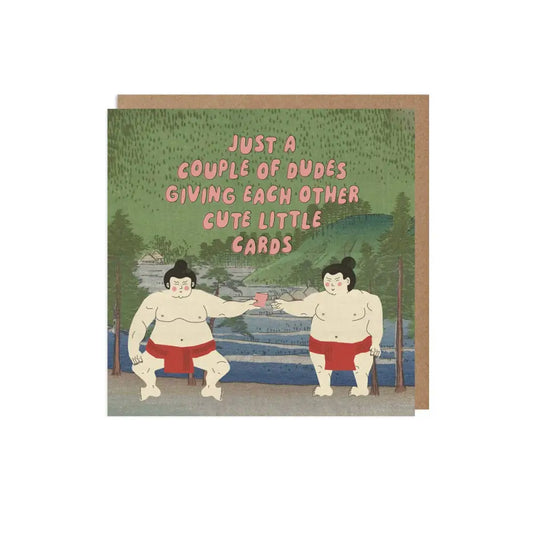 Betiobca - Funny Friendship Card - Sumo Dudes Nested