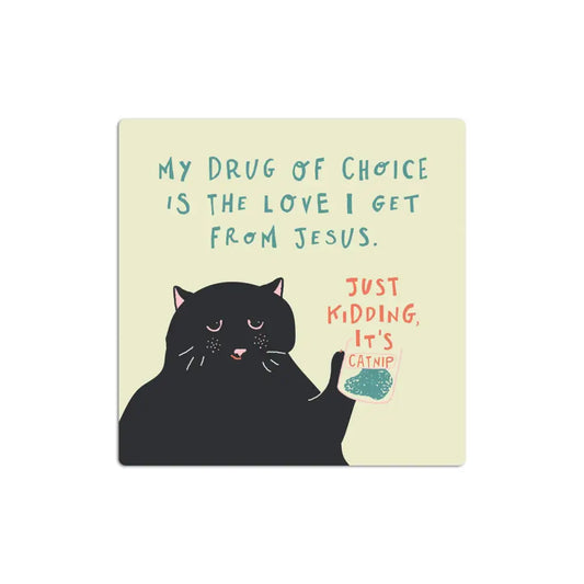 Betiobca - Funny Vinyl Sticker – Catnip Cat Design