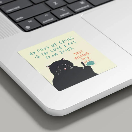 Betiobca - Funny Vinyl Sticker – Catnip Cat Design