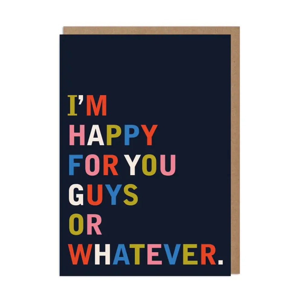 Happy for You Guys Card - PABOOM