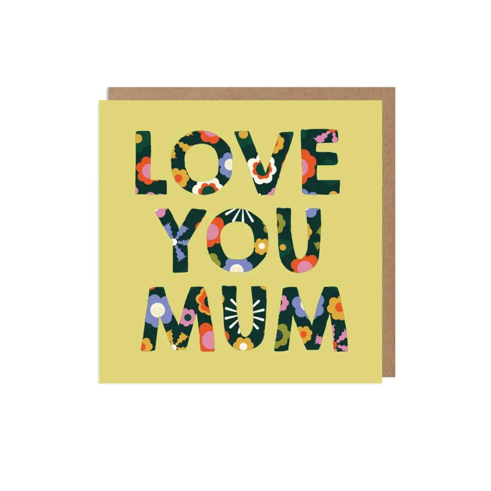 Love You Mum Mother's Day Card - PABOOM