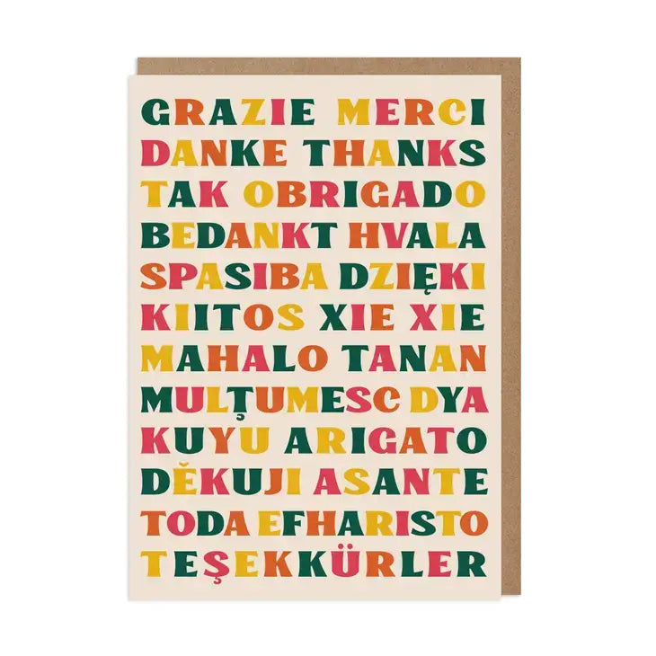 Multi Thank You Card - PABOOM