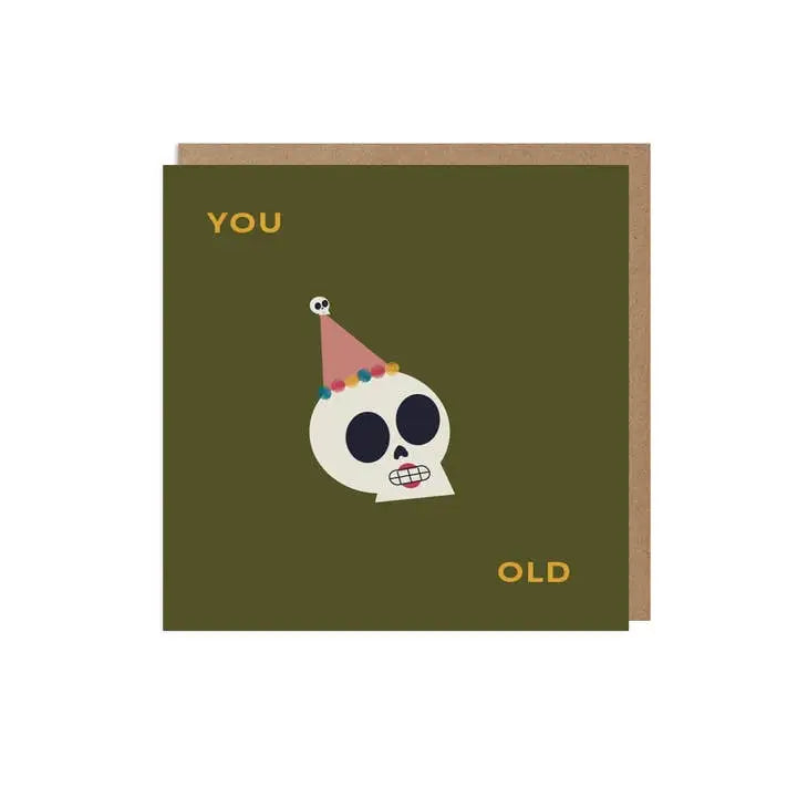 Old Skull Birthday Card - PABOOM