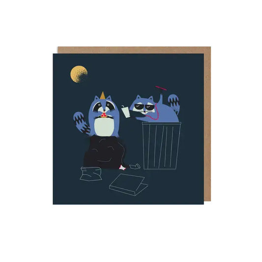 Party Raccoons Birthday Card - PABOOM