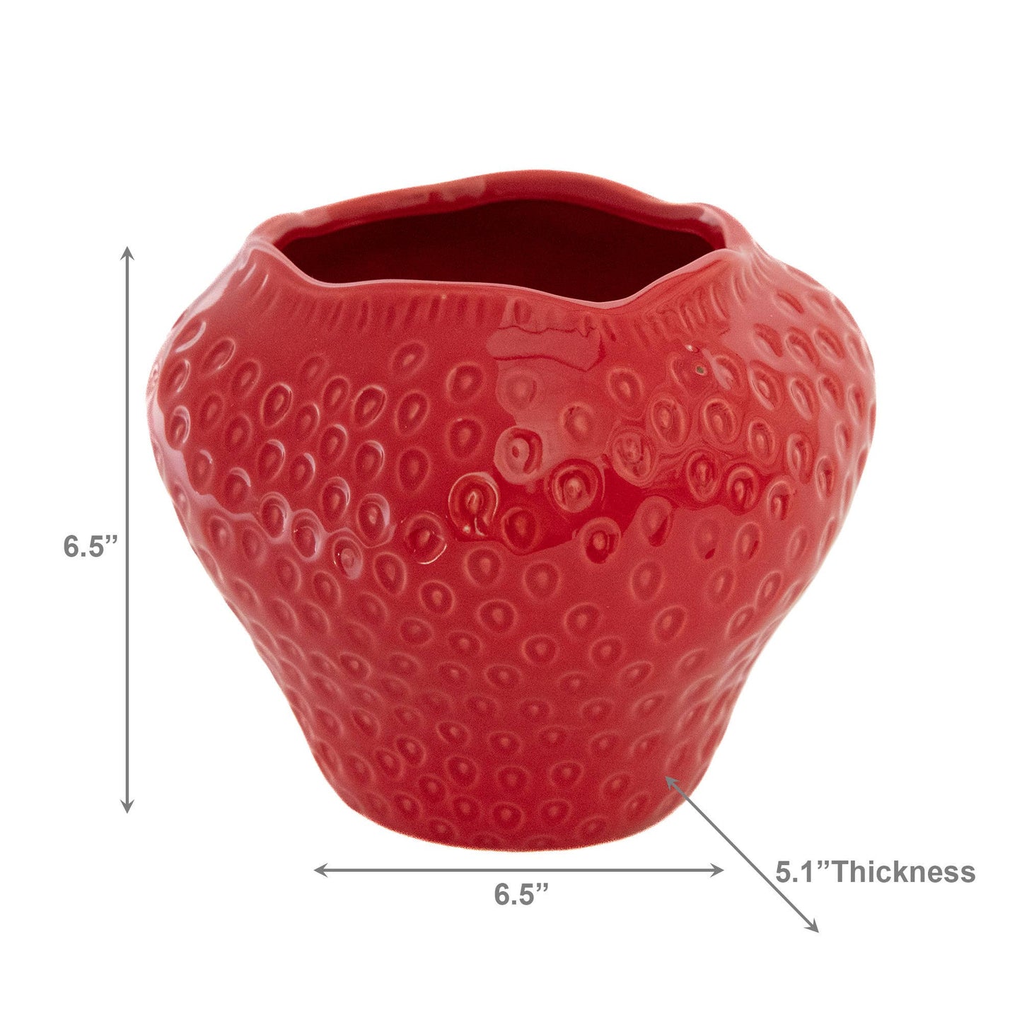 Strawberry Ceramic Planter