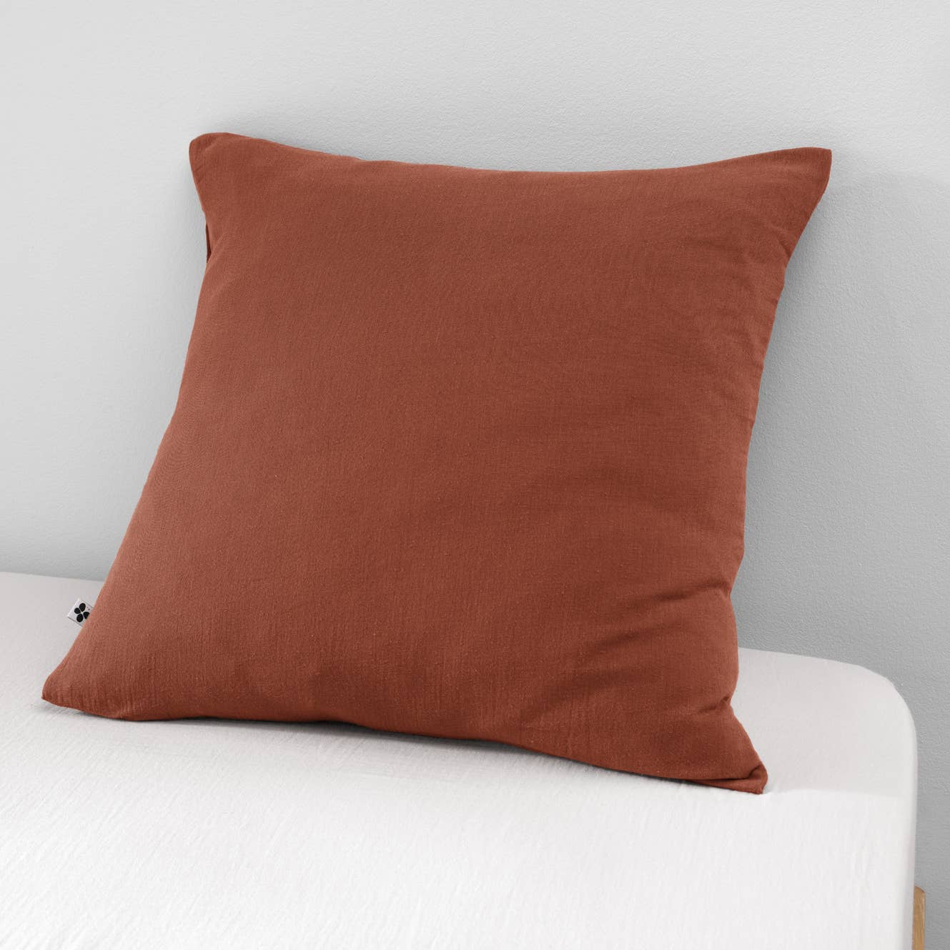 Cotton Gauze Cushion Cover 24" Terracotta