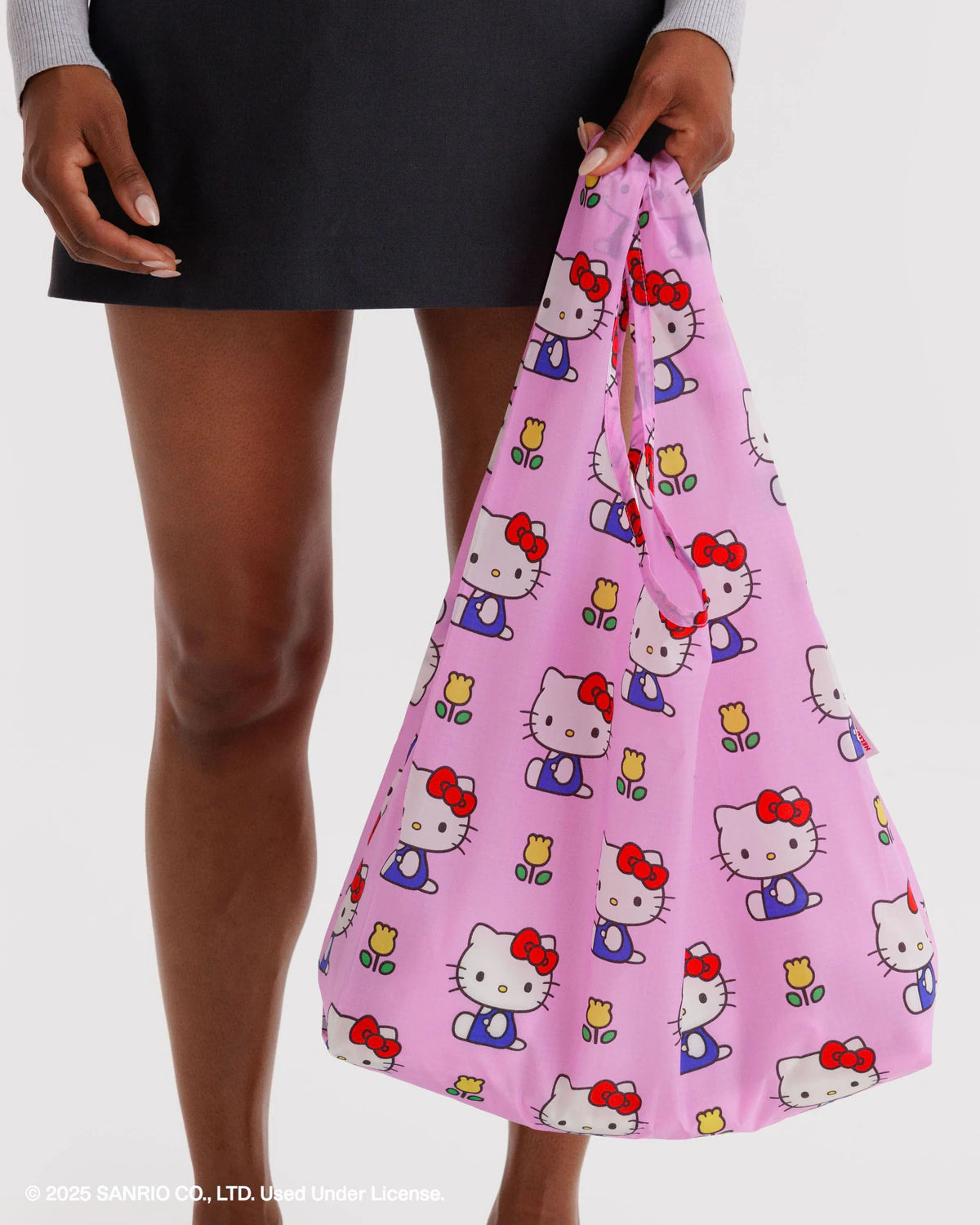 Standard Baggu Reusable Tote Bag - Hello Kitty Pink