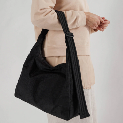 Nylon Shoulder Bag Black