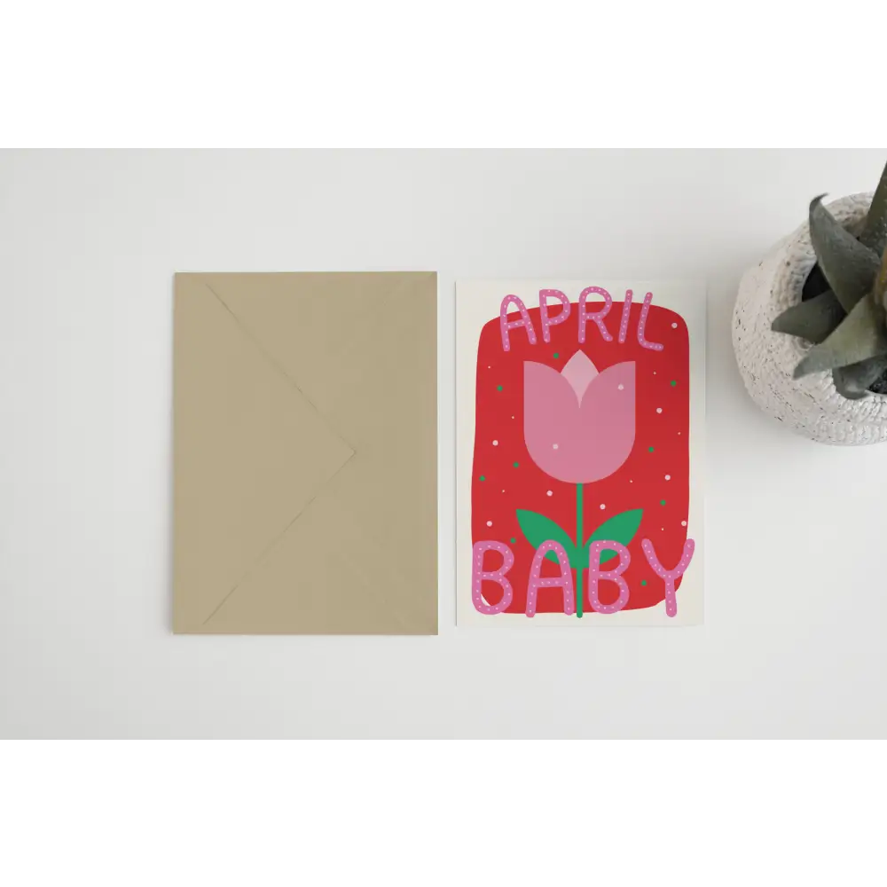April Baby Card - PABOOM