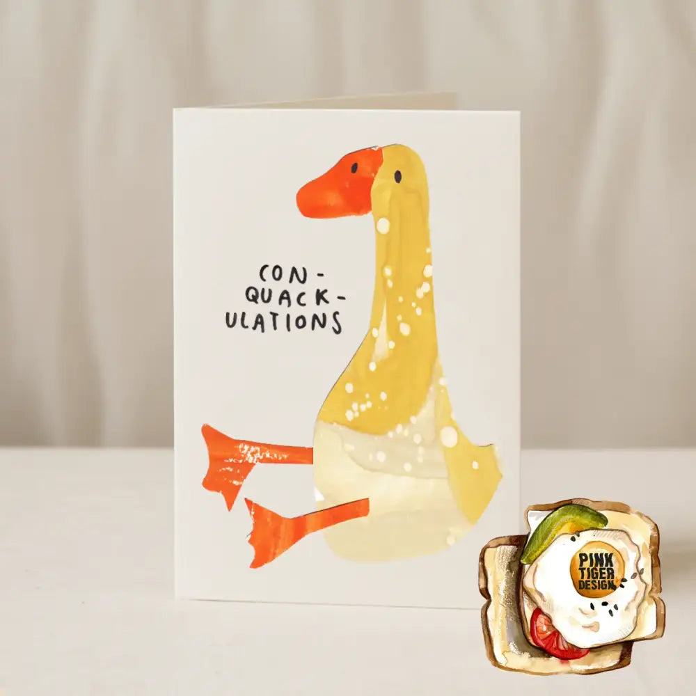 Blue Iris Designs Co - Con-Quack-Ulations Duck Card