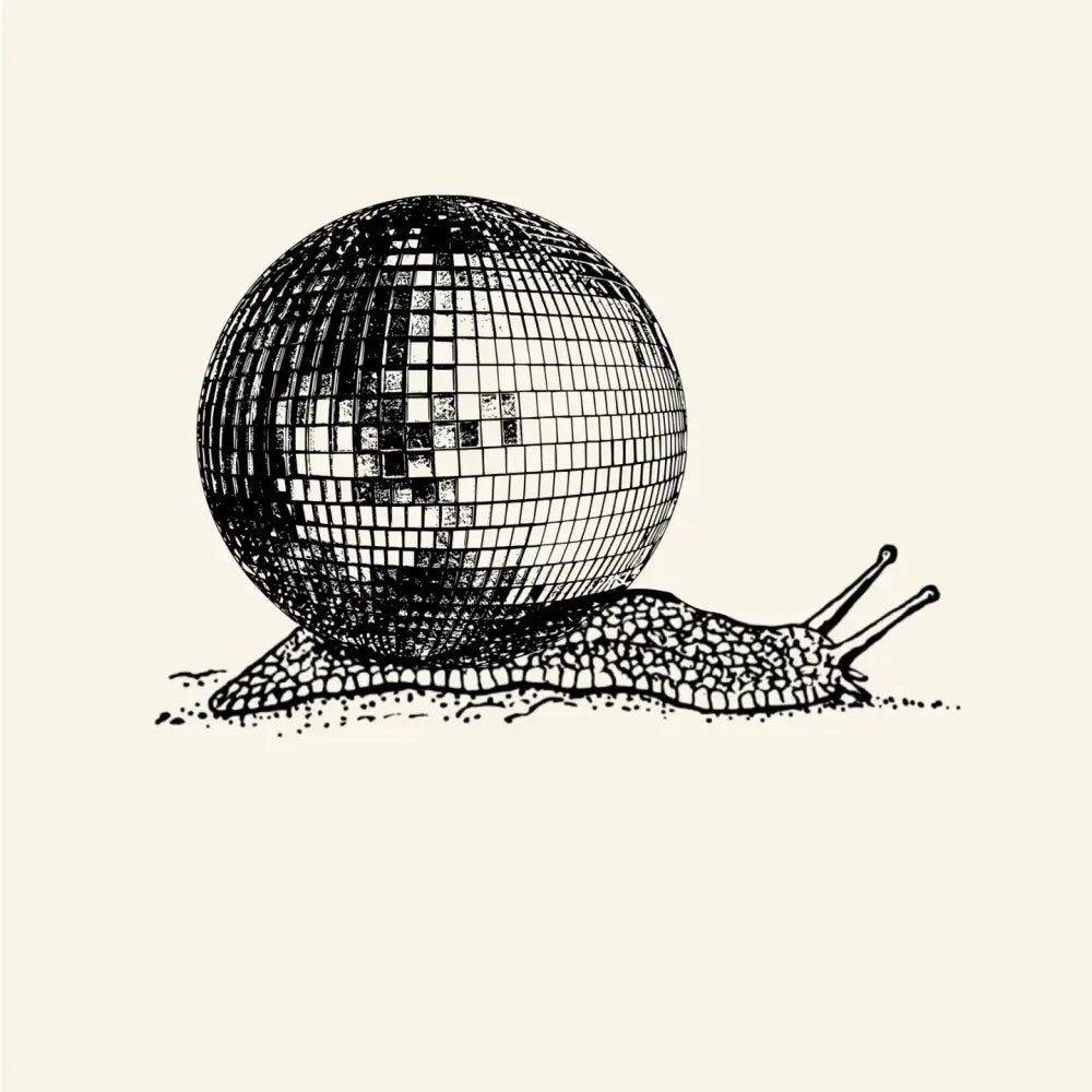 Disco Ball Snail Print - PABOOM