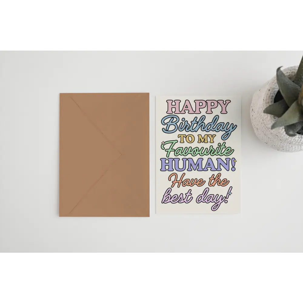 Favourite Human Card - PABOOM