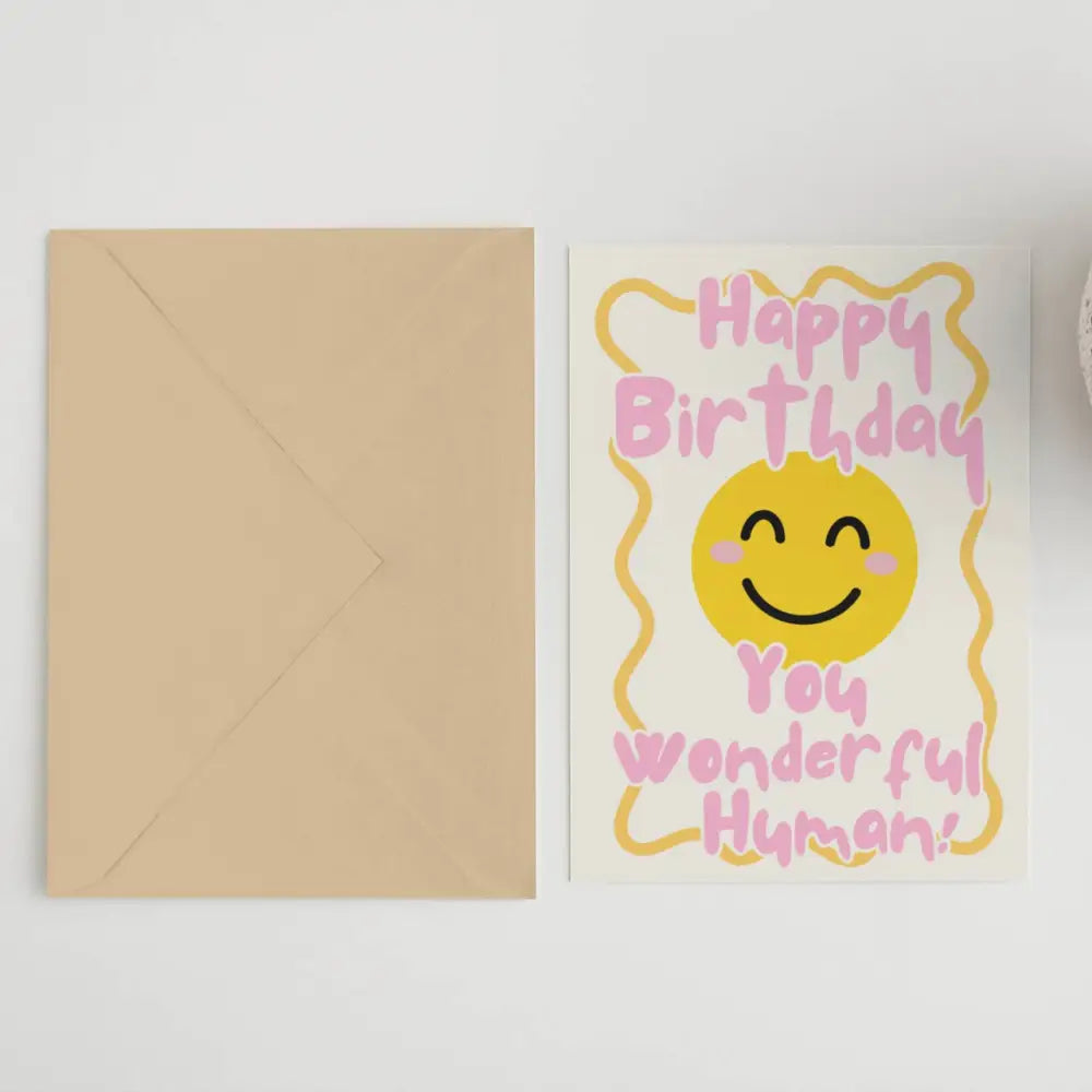Happy Birthday Wonderful Human Card - PABOOM