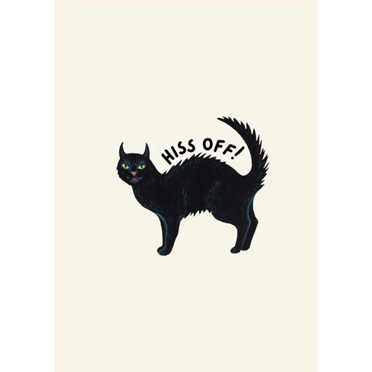 Hiss Off Cat Print - PABOOM