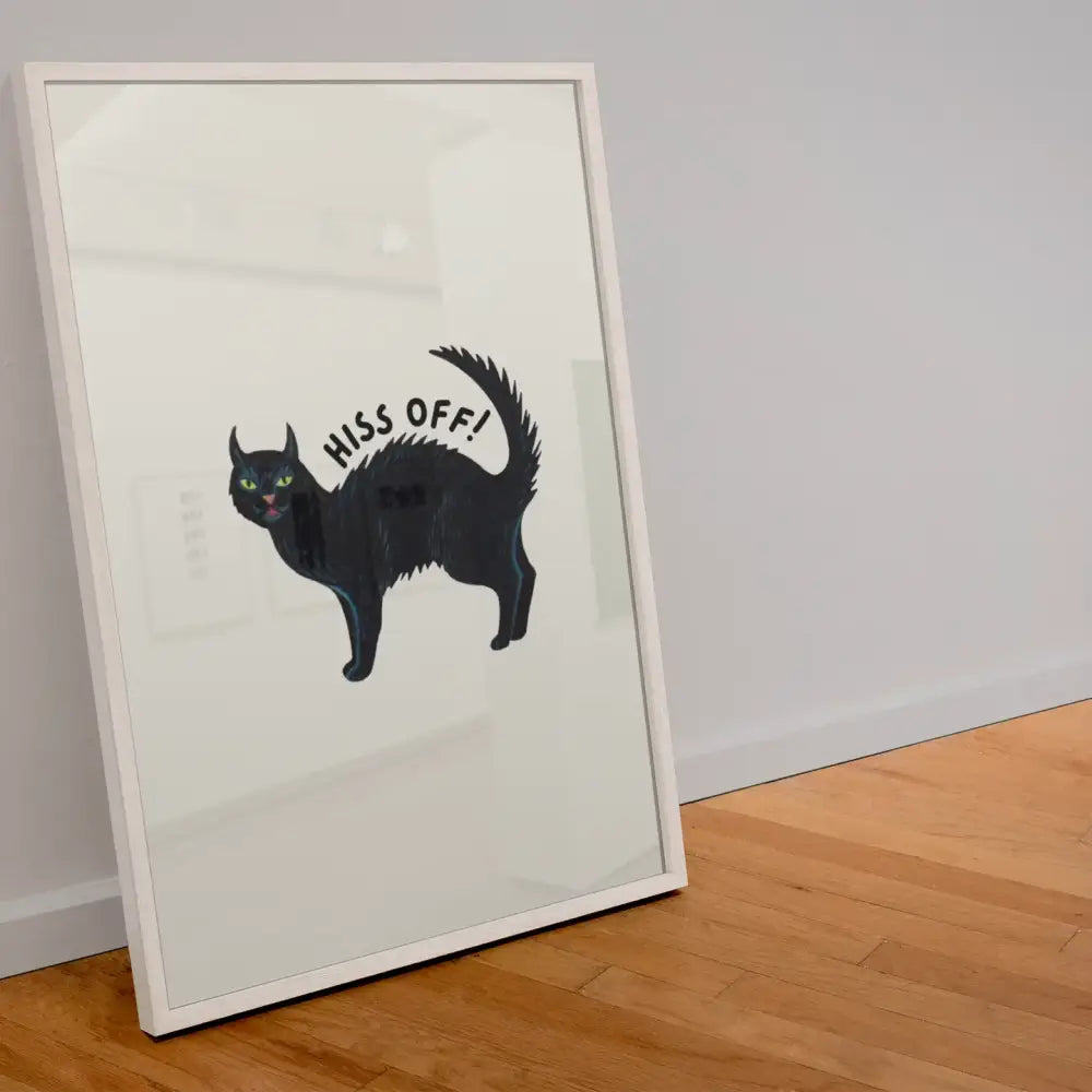 Hiss Off Cat Print - PABOOM