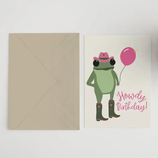 Howdy Birthday Card - PABOOM