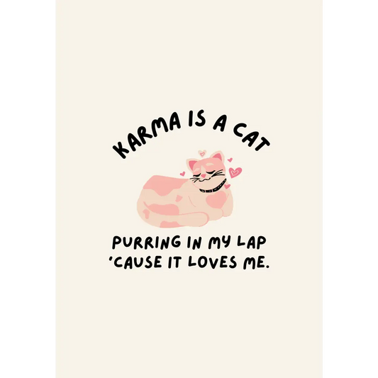 Karma is a cat Taylor Swift Print - PABOOM