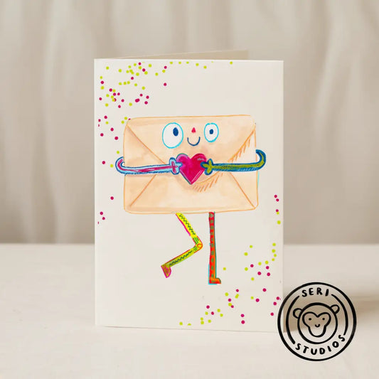 Blue Iris Designs Co - Love letter card 5x7/A6 - Collab X SS 5x7 / Cello Bag (Biodegradable)
