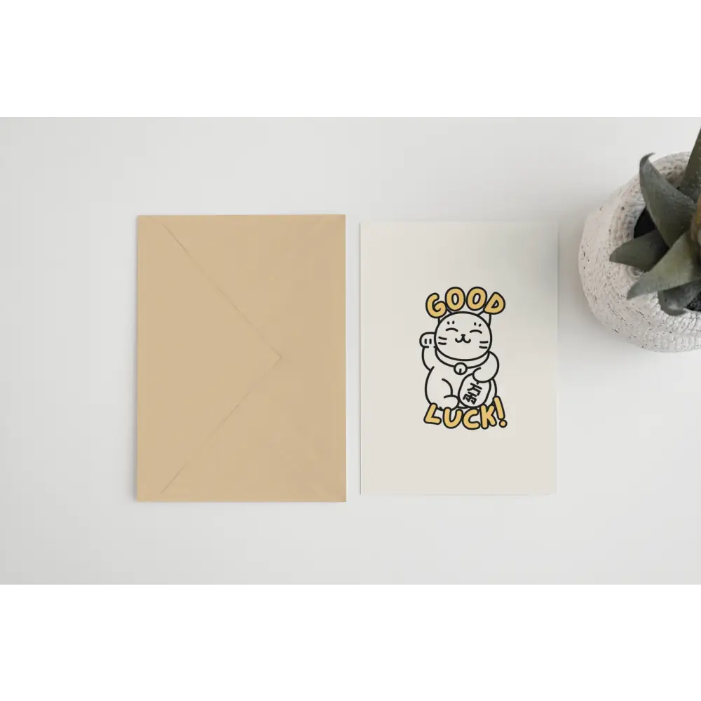 Lucky Cat Card - PABOOM