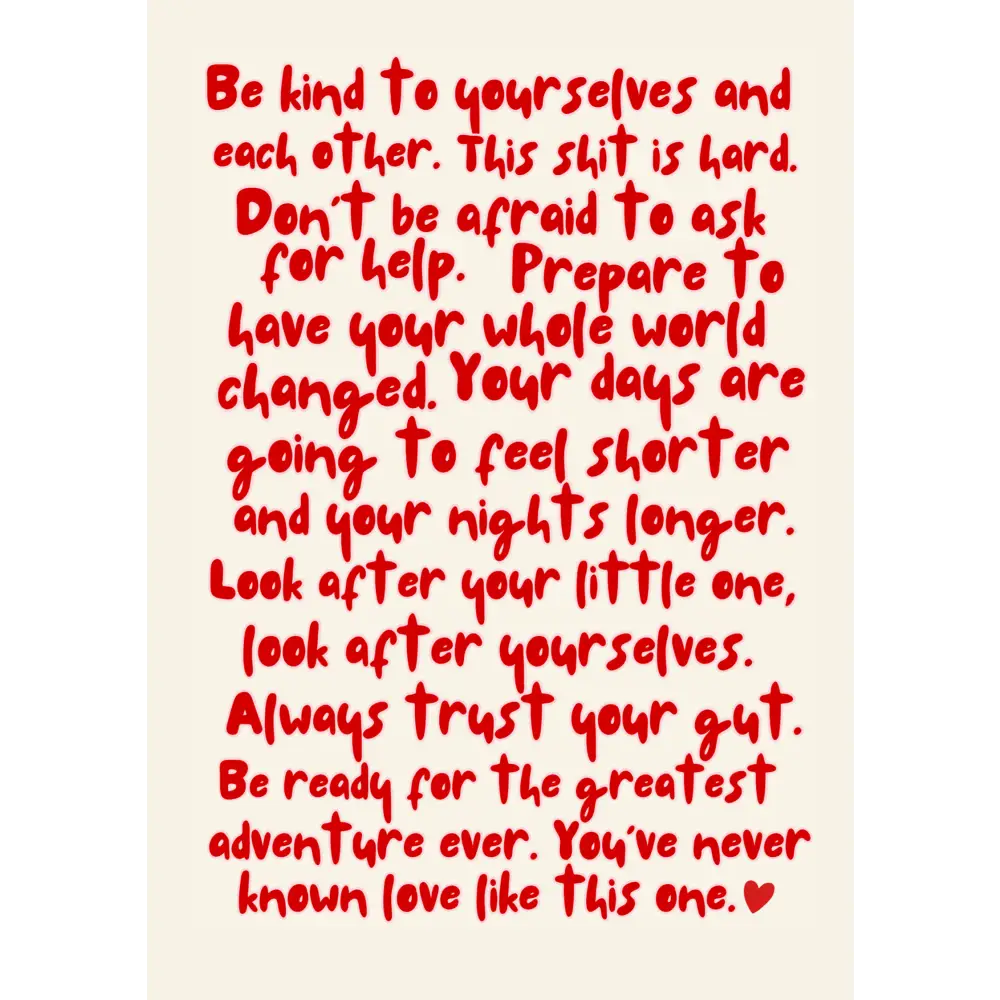 New Parents Advice Card - Version 2 - PABOOM