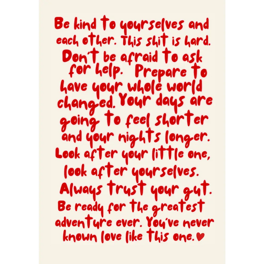 New Parents Advice Card - Version 2 - PABOOM