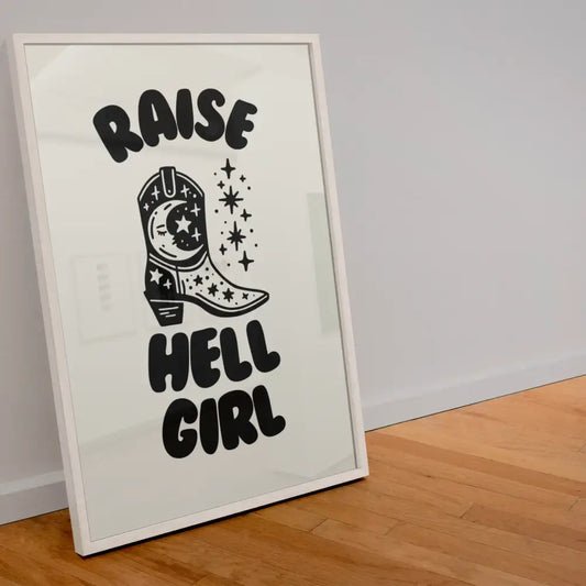 Raise Hell Girl  Print - PABOOM