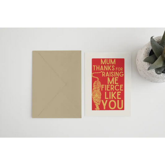 Raising Me Fierce Card - PABOOM