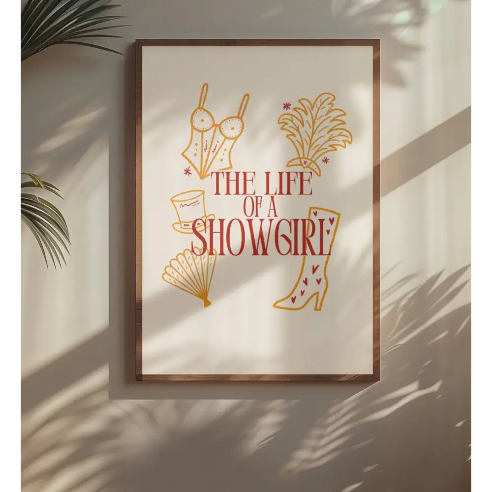 Blue Iris Designs Co - The Life of a Showgirl taylor swift inspired print A3