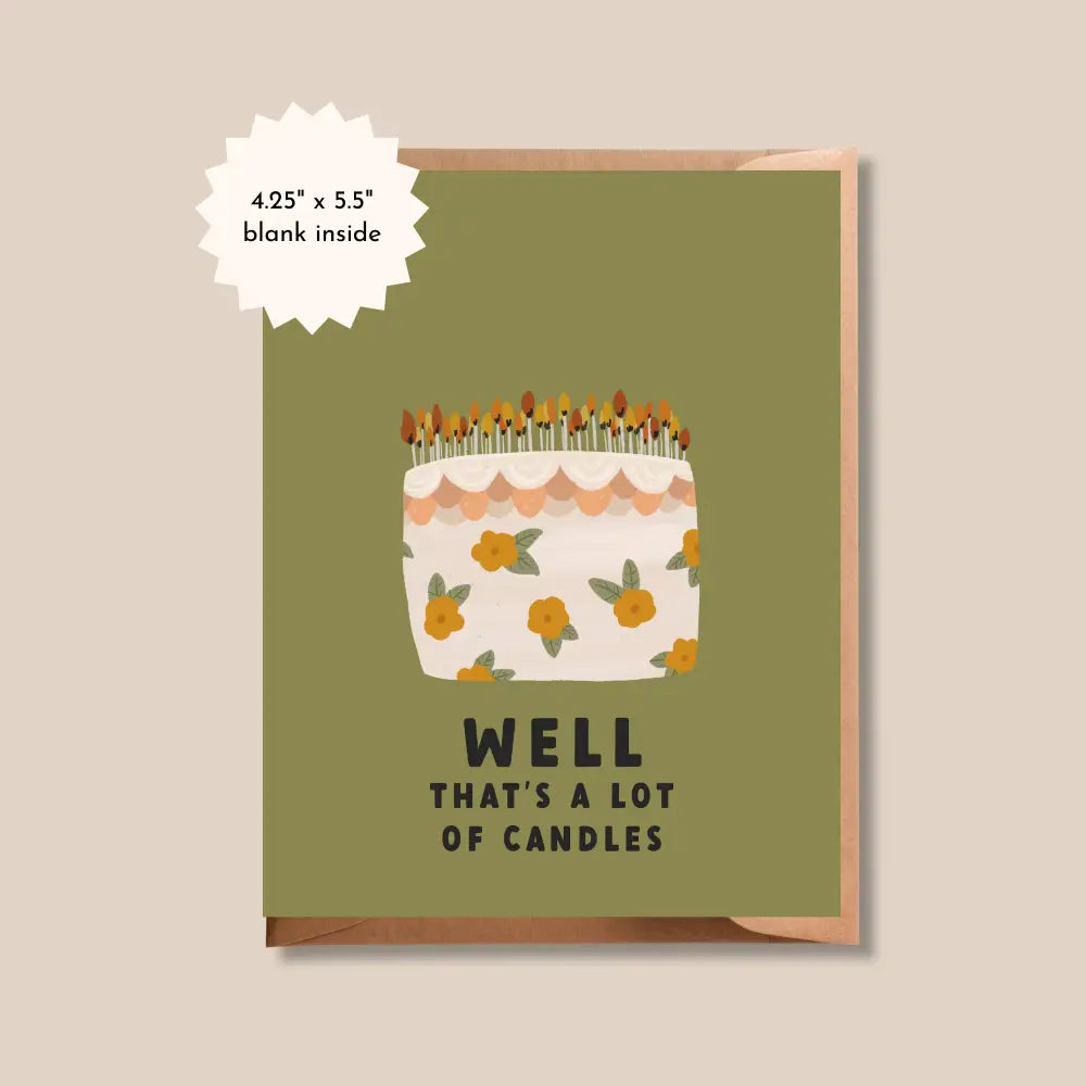 Brush + Bird Paper Co. - A Lot Of Candles Card