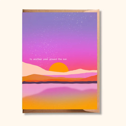 Brush + Bird Paper Co. - Another Year Around the Sun | Vibrant Birthday Card