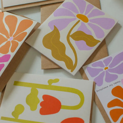 Brush + Bird Paper Co. - Bold Retro Daisy Greeting Card | 60s Flower Any Occassion