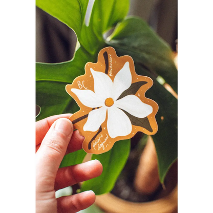 Brush + Bird Paper Co. - British Columbia Provincial Flower Sticker | Pacific Dogwood