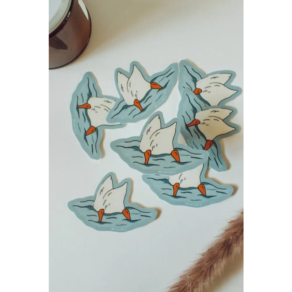 Brush + Bird Paper Co. - Cute Duck Butt Waterproof Vinyl Sticker | Lover Gift