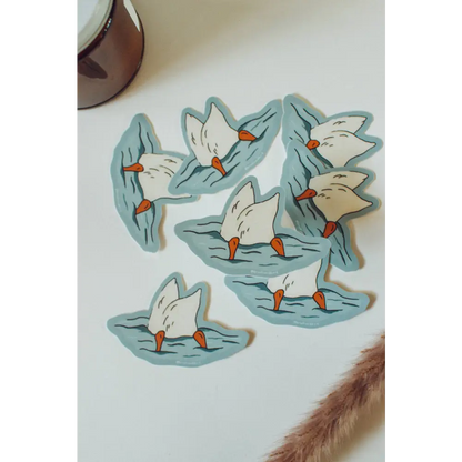 Brush + Bird Paper Co. - Cute Duck Butt Waterproof Vinyl Sticker | Lover Gift