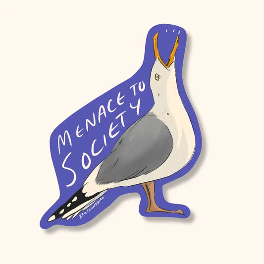 Brush + Bird Paper Co. - Funny Seagull Sticker | Lover Waterproof Vinyl