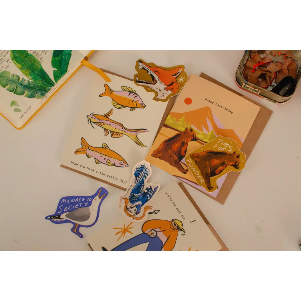 Brush + Bird Paper Co. - Hope You Have a Fin-tastic Day | Birthday Greeting Card