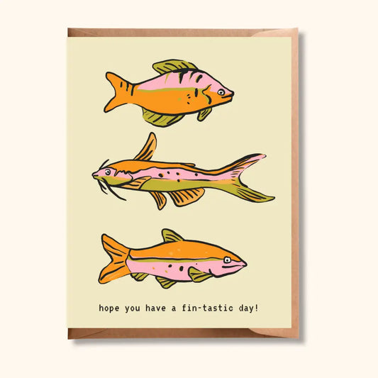 Brush + Bird Paper Co. - Hope You Have a Fin-tastic Day | Birthday Greeting Card