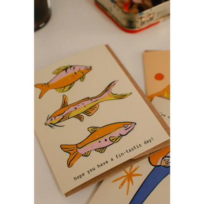 Brush + Bird Paper Co. - Hope You Have a Fin-tastic Day | Birthday Greeting Card