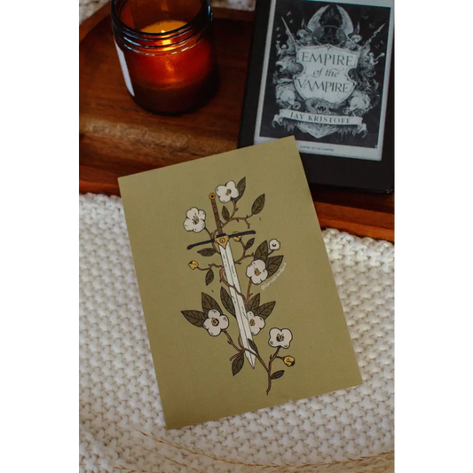 Brush + Bird Paper Co. - Sword of the Forest Mini Print | 5x7 Recycled Matte Finish Protective Cello Sleeve